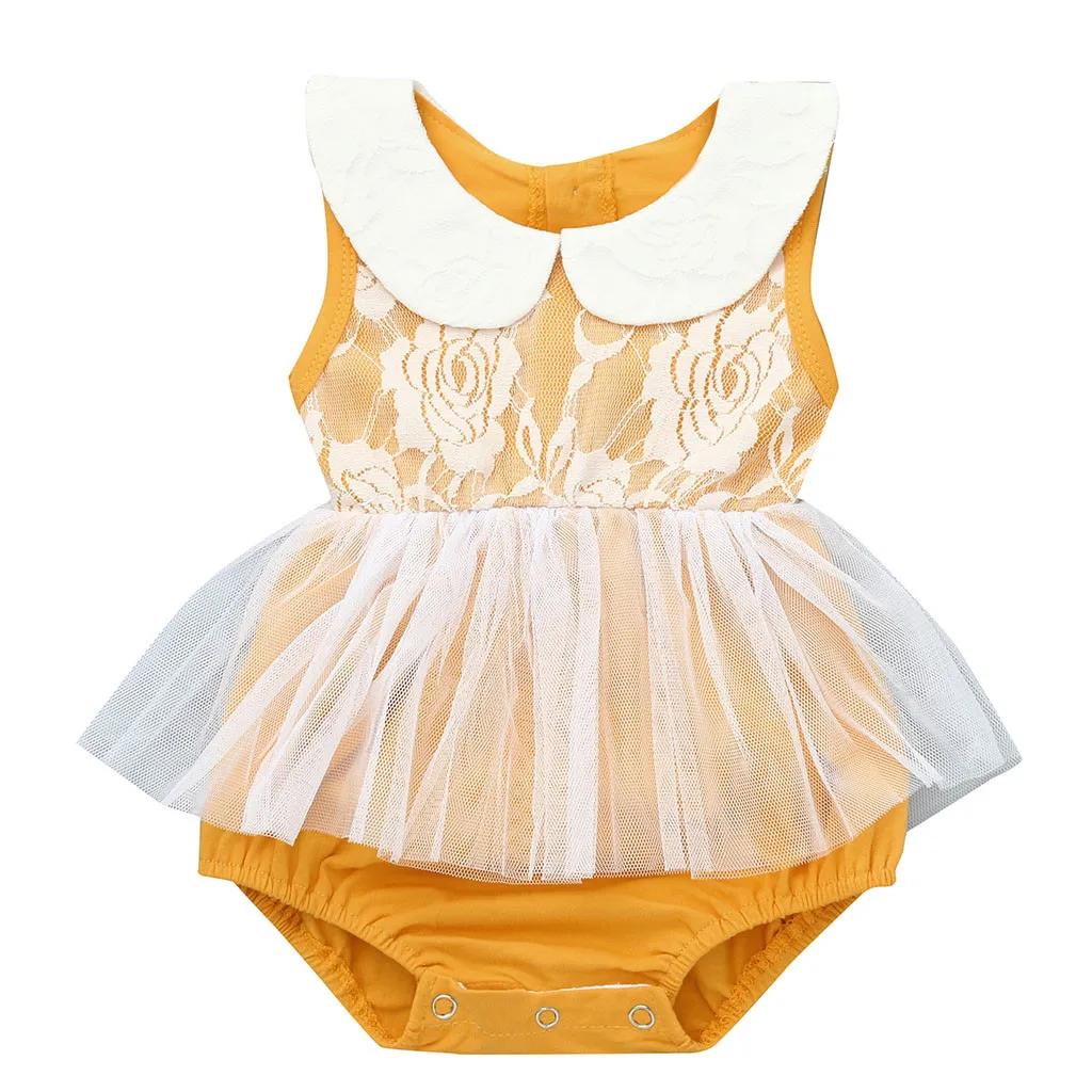 

Newborn Baby Girl clothes Infant Baby Girls Sleeveless Floral Lace Jumpsuit Romper Clothes 2019 Mujer Children ClothesSet
