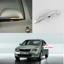 Led Specchio Per Skoda Octavia A5 A6 2009 2010 2011 2012 2013 Lato Sinistro Specchietto retrovisore LED Indicatore di Direzione Luce lampada