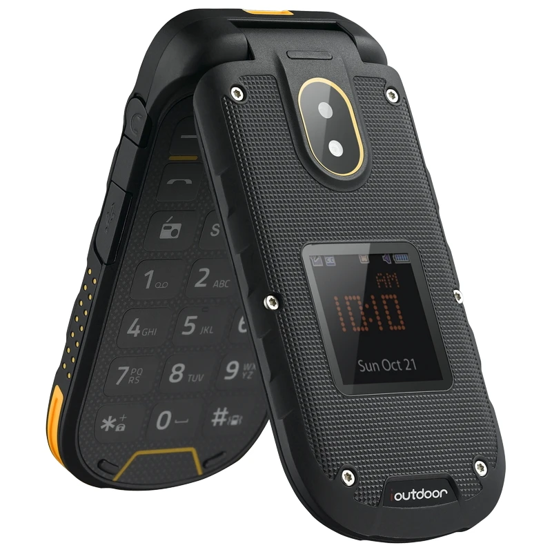 Ioutdoor F2 прочный флип телефон IP68 Водонепроницаемый ударопрочный 2 4 дюймов 32 + 64 Мб