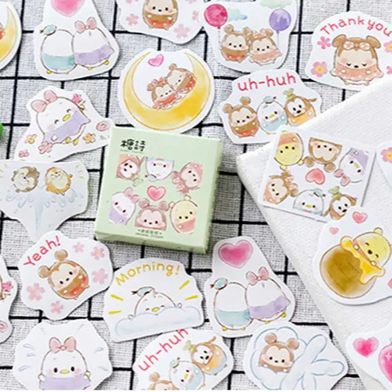 45 шт./кор. милое животное Стикеры s Kawaii Япония планировщик украшение бумажная