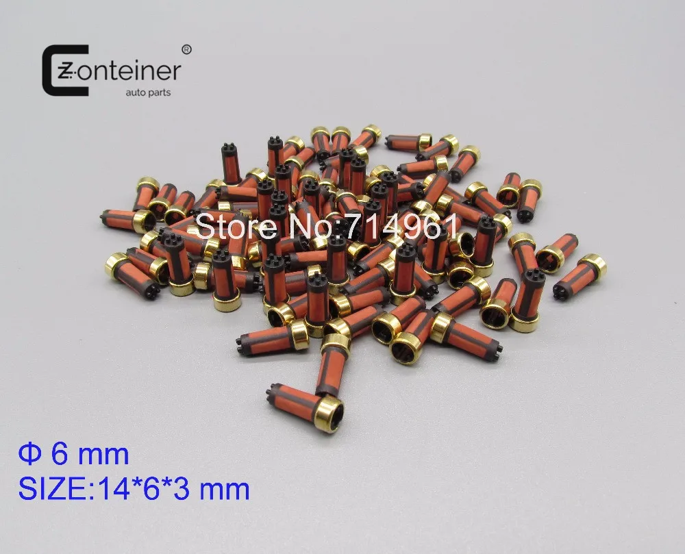

100pcs/set in Yellow Bag auto spare parts fuel injector micro filter case for Japanese car MD619962