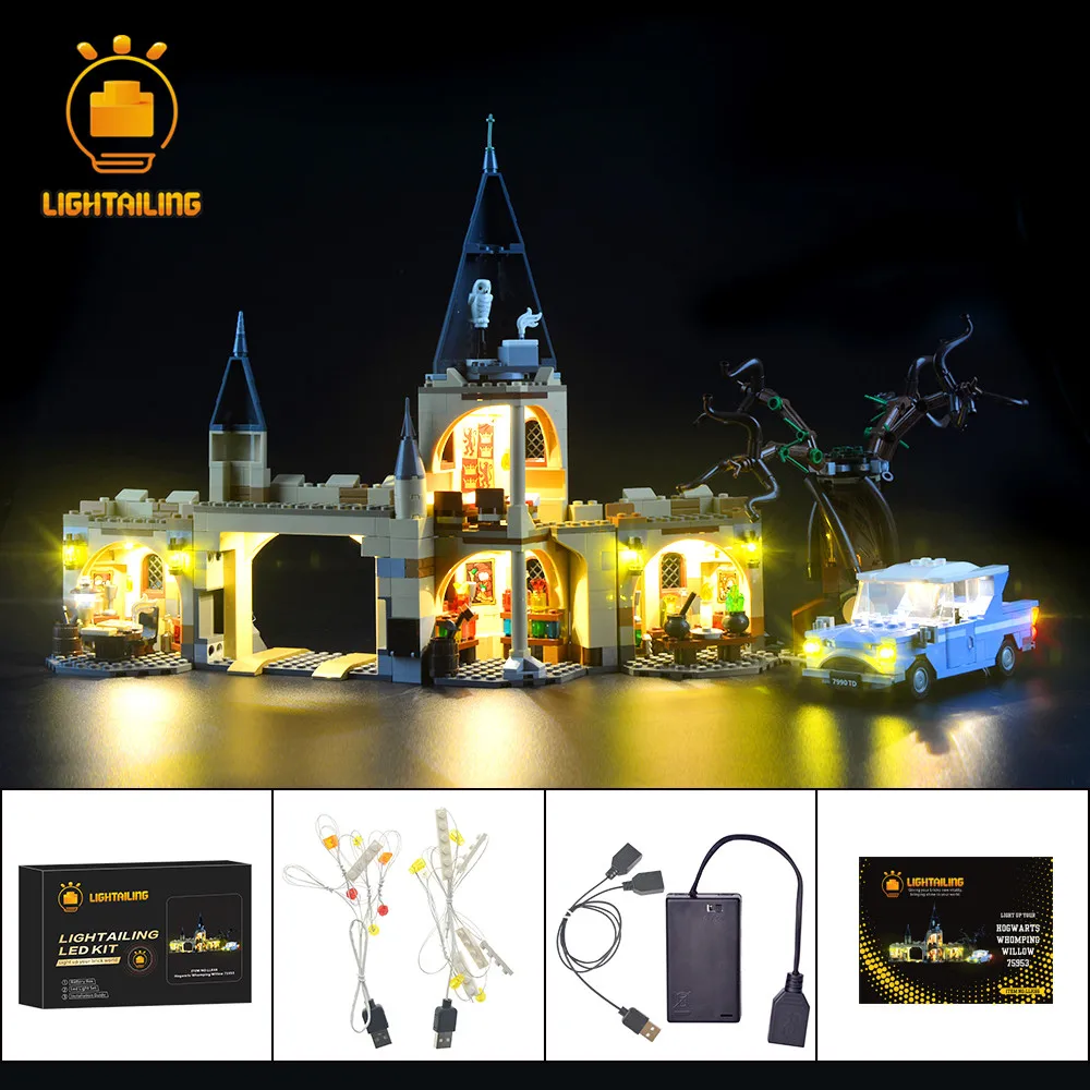 Комплект осветительных приборов LIGHTAILING для Хогвартса набор из ивы совместимых с