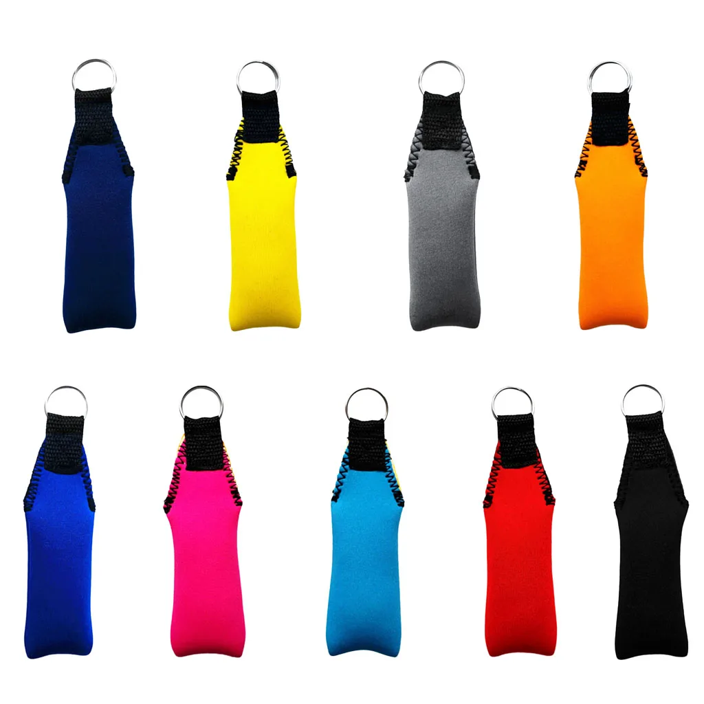 Rectangle Neoprene Floating Keyring with 316 Stainless Steel Split Ring For Boating Yachting Sailing Fishing Swimming Rowing
