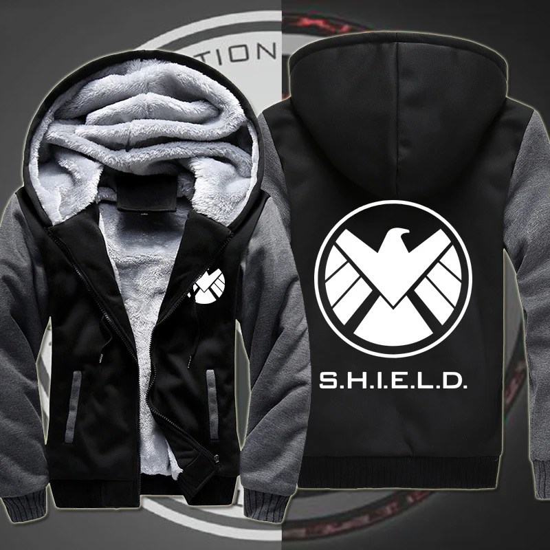 Fans Wear Winter Sweatshirt Zipper Hoodies Agents of S.H.I.E.L.D. Cosplay Costume Movie Unisex Winter Hoodie Casual Coat Fans Wear Winter Sweatshirt Zipper Hoodies Agents of S.H.I.E.L.D. Cosplay Costume Movie Unisex Winter Hoodie Casual Coat
