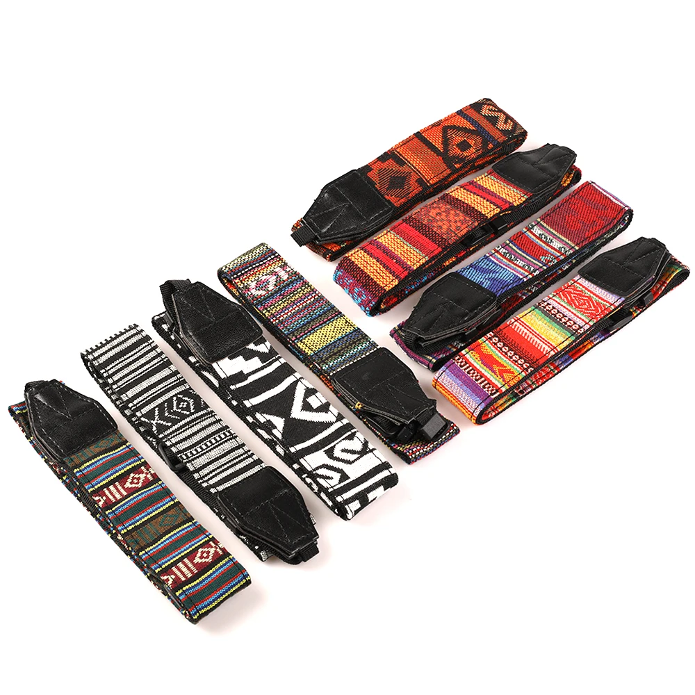 

Kaliou Ethnic Style Photo Camera Colorful Strap Cotton Yard Pattern Neck Strap DSLR Shoulder Hand Strap for Canon Nikon Sony Pen