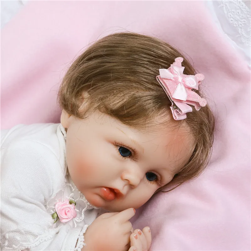 

NPK Doll New Lovely 40cm Reborn Baby Doll Handmade Silicone Soft Body Menina Toys Lifelike Bebes Reborn For Kids Girls Binquedos