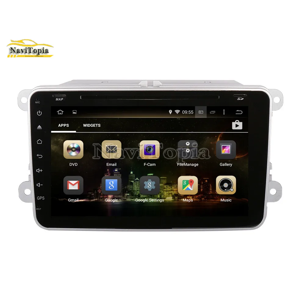 Discount NAVITOPIA 4G RAM 64G ROM PX6 Android 9.0 Car DVD GPS Navigation for VW Passat B7/Passat Variant/Passat CC/Touran/Golf V VI 8