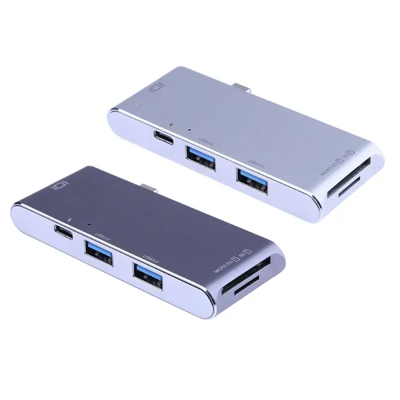 

7-in-1 Type-c HUB with HDMI adapter USB-C 3.1 to 2 USB 3.0 HUB+ SD/TF Card Reader with 4K HDMI+ PD Port For Macbook 1 2/HP I7