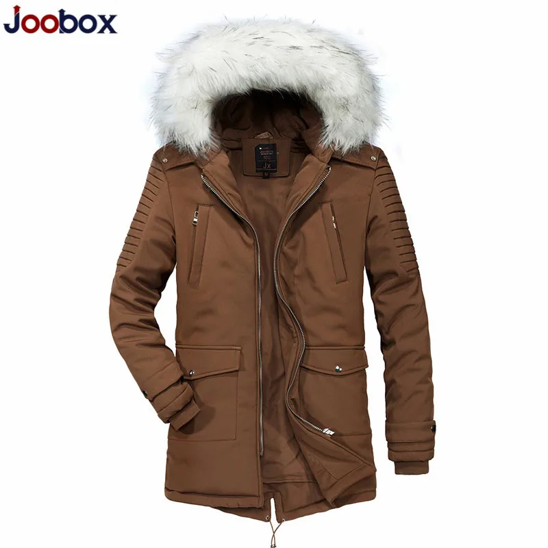 JOOBOX 2018 зимняя новая куртка для мужчин теплое пальто Модная Повседневная парка