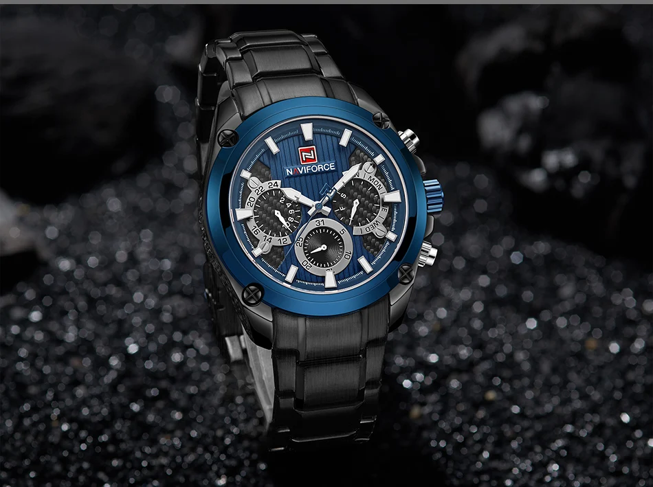 NAVIFORCE Топ люксовый бренд часы мужские модные спортивные кварцевые 24 часа дата часы мужские военные водонепроницаемые часы Relogio Masculino