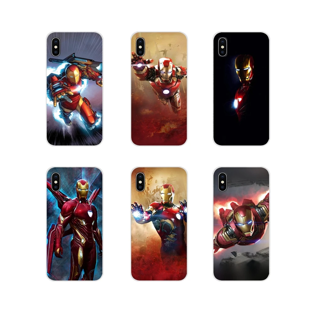 Fundas Superhero Ironman Accessories Phone Shell Covers For Xiaomi Mi6 A1 5X 6X Redmi Note 5 5A 4X 4A 4 3 Plus Pro pocophone F1 | Мобильные