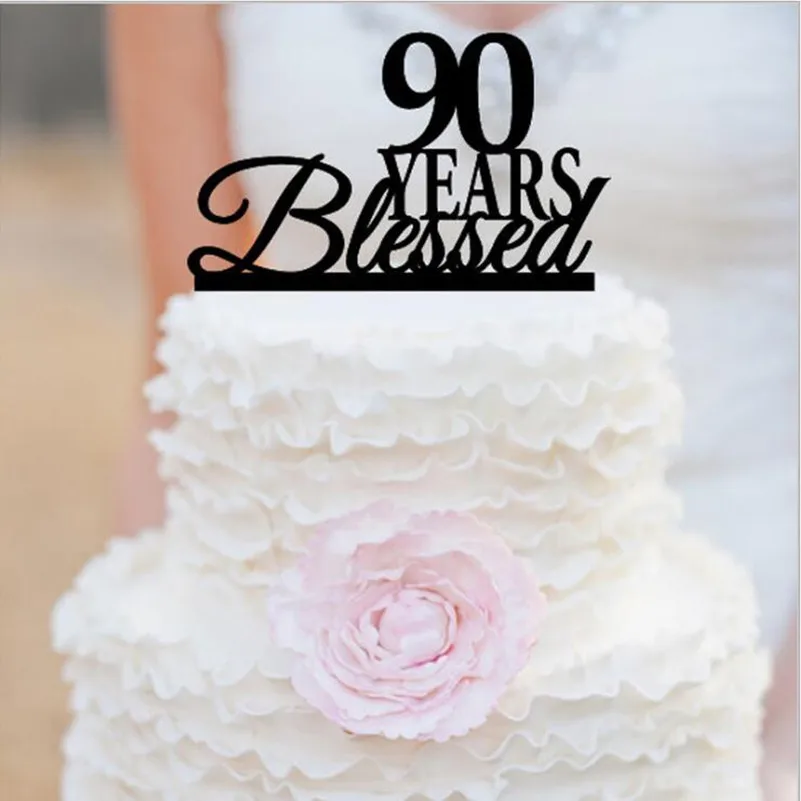 90th Anniversary Cake Topper, 90th Birthday Cake Topper
