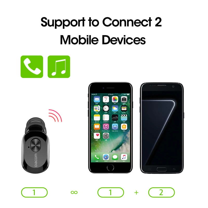 Dacom K6P Mono или K6H TWS True Earbuds Mini Auricular Ear Buds беспроводные Bluetooth наушники гарнитура для