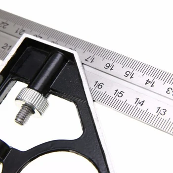 

30cm Woodworking Triangle Level Ruler Stainless Steel Measuring Tool Angle Ruler