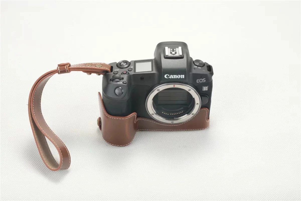 Новая сумка для камеры из искусственной кожи получехол Canon EOS R нижняя крышка с