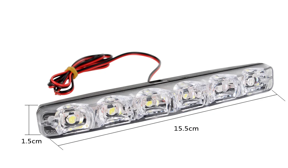 1 пара DRL светодиодные Автомобильные дневные ходовые огни 6 светодиодов DC 12 В Автомобильные противотуманные фары для вождения автомобиля-syling супер яркий