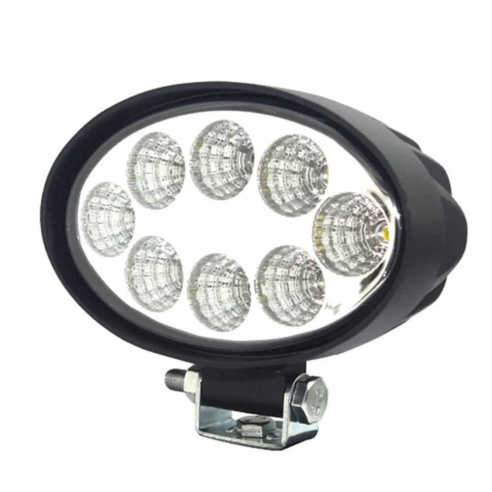 

Fuleem 2000LM White 6000K LED Oval Driving Light 24W Offroad Flood Work Light for SUV Car Truck 12V 24V Waterproof