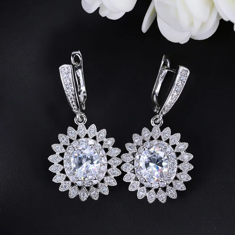 white drop earring