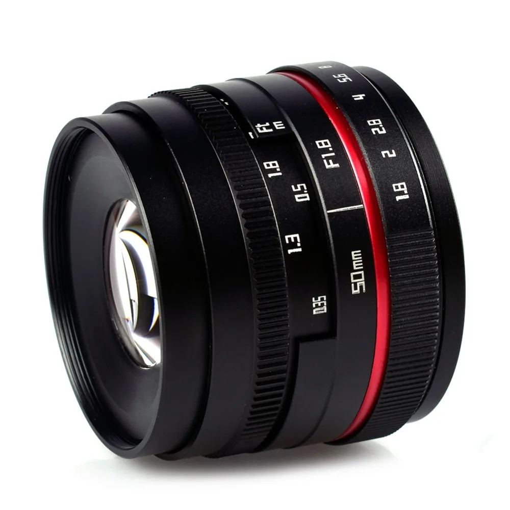 Lightdow 50 мм F1.8-F16 APS-C ручная правая Камера объектив для Sony E Mount A6500 A6300 A6100 A6000 NEX-7 NEX-6 Olympus M4/3 FX Mount