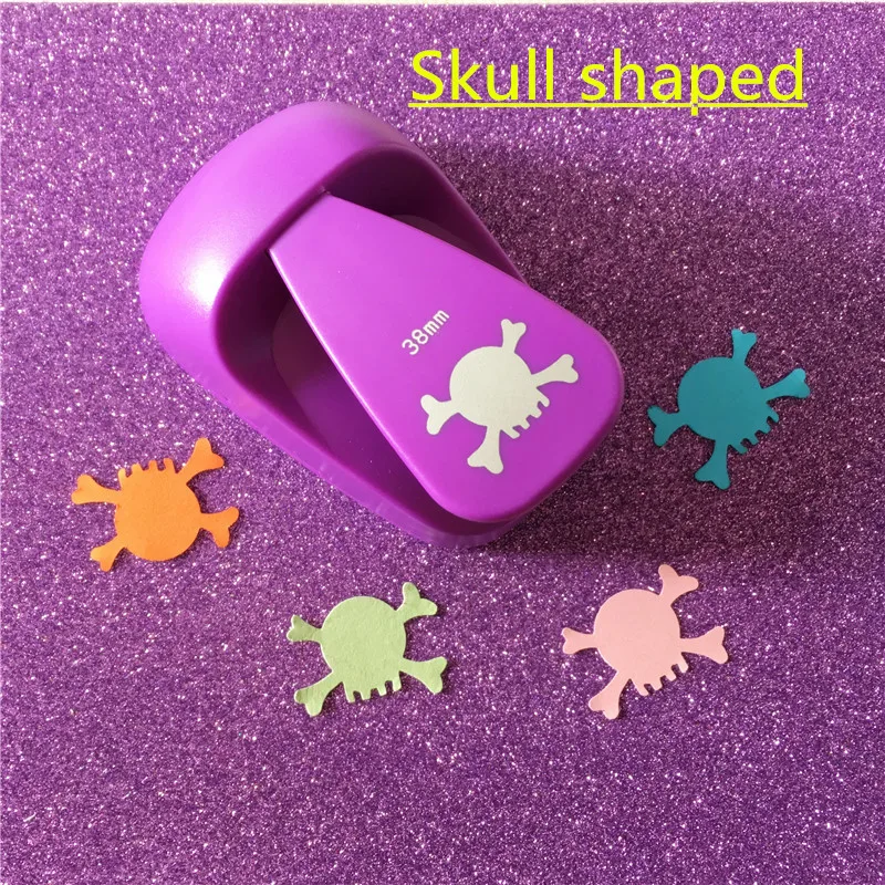 Free Shipping large Skull shaped paper/EVA foam hole punch for greeting