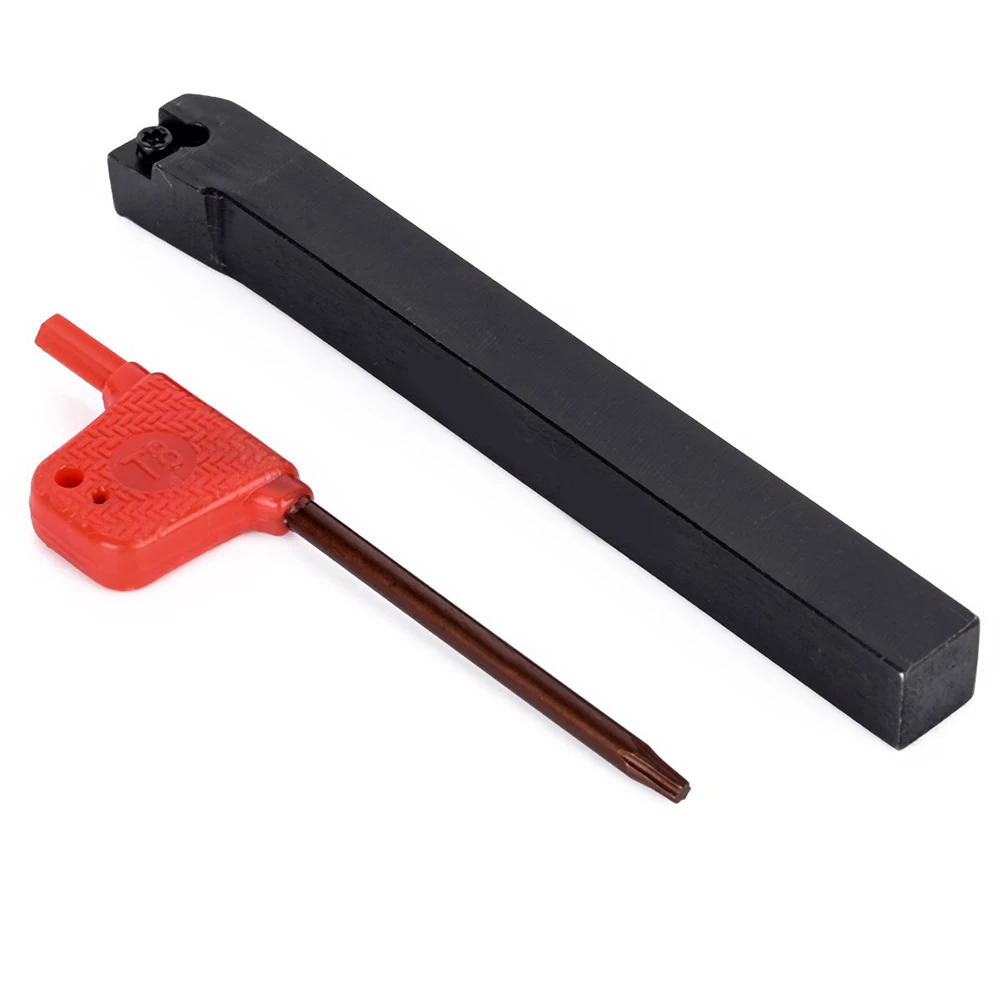 

10mm Lathe Boring Bar Turning Tool Holder Carbide Inserts 1pcSCLCR1010H06 Boring Bar 1pc Wrench quality steel High grip strength