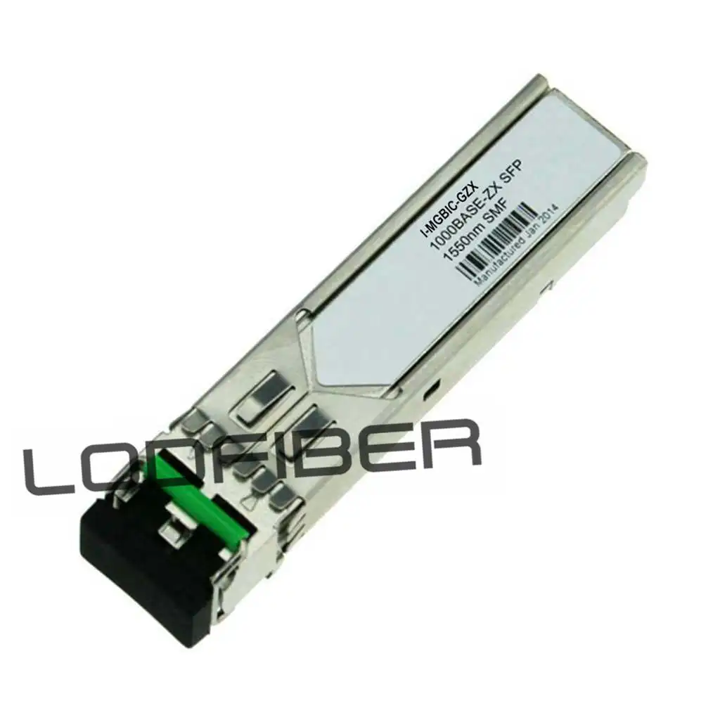 LODFIBER I-MGBIC-GZX E-x-t-r-e-m-e Совместимость сетей 1000BASE-ZX SFP 1550nm 80 км DOM трансивер