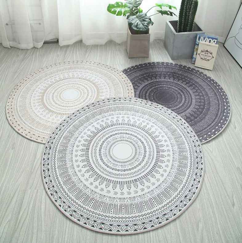 NEW Ins Nordic Round Carpet Computer Chair Floor Mat Kids Play Tent Rug Home Entrance/Hallway Doormat Cloakroom Rugs And Carpets NEW Ins Nordic Round Carpet Computer Chair Floor Mat Kids Play Tent Rug Home Entrance/Hallway Doormat Cloakroom Rugs And Carpets