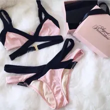 Traje de baño Bikini Push Up Bikini Brasileño Atractivo Del Vendaje Playa traje de Baño de Las Señoras traje de Baño Traje de Baño Maillot De Bain Femme H020