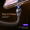 CAFELE avancé QC3.0 câble USB magnétique pour iPhone Micro câble USB type C chargeur de câble en alliage de Zinc pour Samsung Xiaomi Huawei ► Photo 2/6