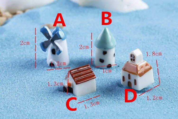 windmill house moss micro landscape ornaments multi meat decoration landscaping creative crafts house castle in figurines miniatures from home garden on