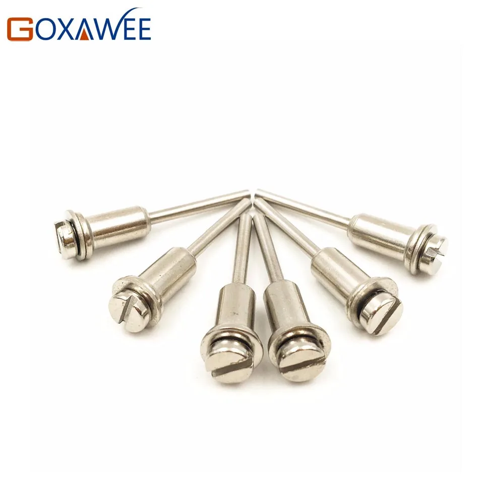

GOXAWEE 5pcs 3.2mm Steel Screw Mandrel Shank Cut-off Wheel Mandrel Holder For Dremel Rotary Tool Abrasive Tools High Quality