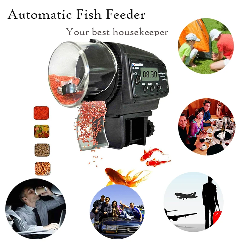 Automatic Fish Feeder Auto Food Fish Tank Auto Feeders With Timer