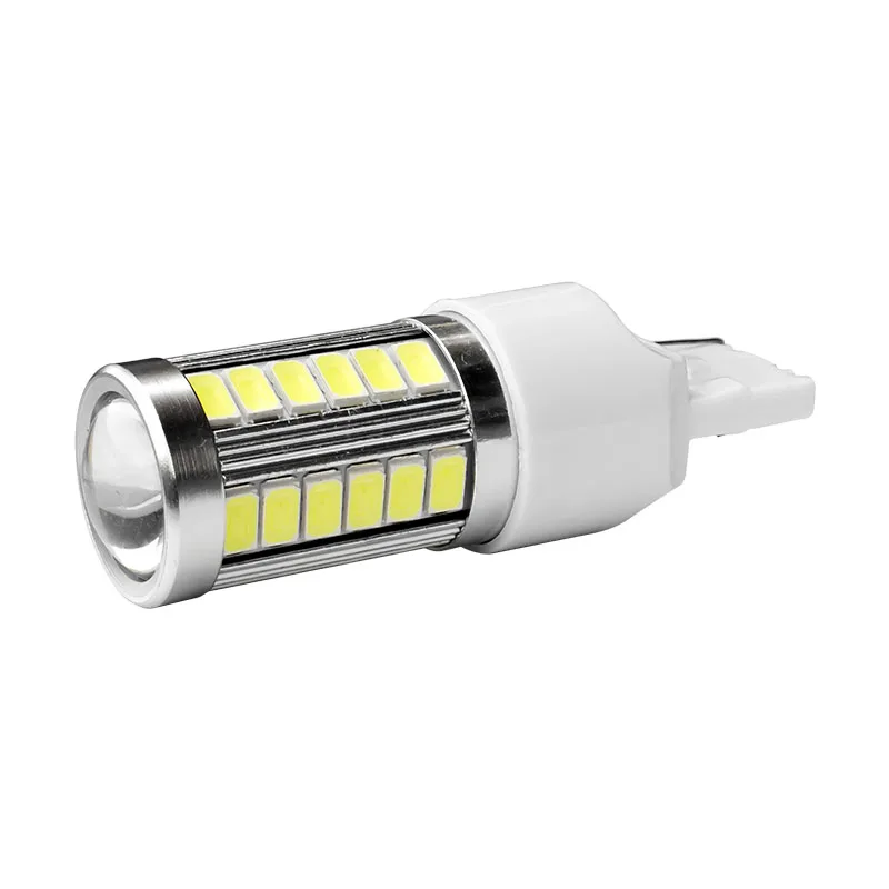 1 шт. T20 7440 W21W 33 SMD 5630 5730 СВЕТОДИОДНЫЙ Автомобильный резервный фонарь Автомобильная Тормозная лампа 33SMD дневной ходовой светильник белый красный желтый