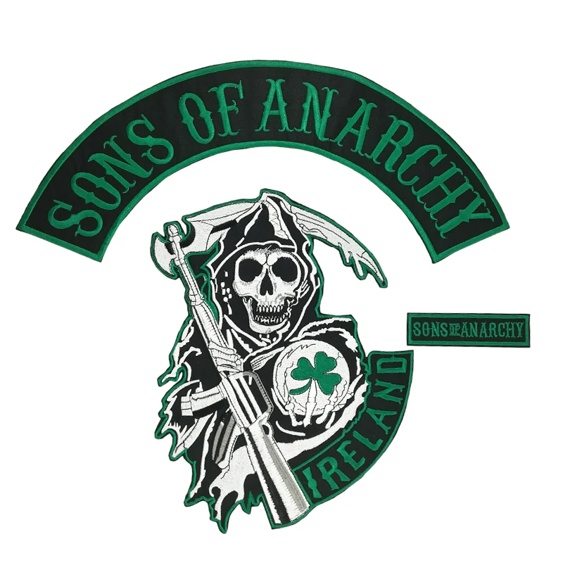 New IRISH ANARCHY MC embroidered PATCH
