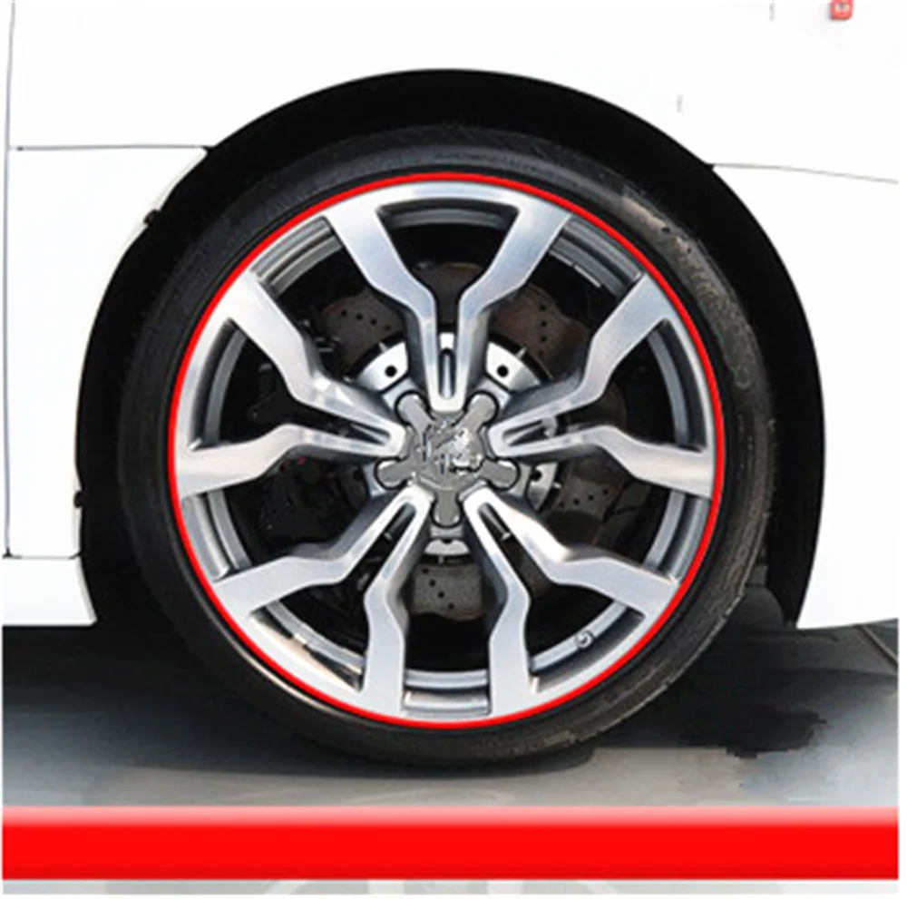 Автомобильная Резиновая лента 8 м, индивидуальная цветная защита колеса, украшение с наклейками на шины для Renault Eolab Twizy Твин-З, двухходовой