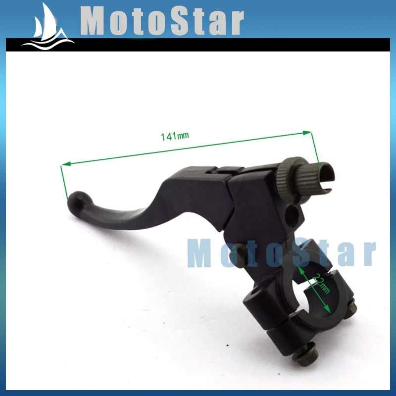 Black Alloy 7/8'' 22mm Dirt Pit Motor Bike Clutch Lever Handle Perch For CRF50 CRF70 CRF100