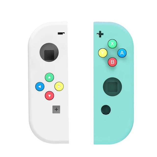 Сменный корпус для nintendo Switch NS Joy Con, чехол для пульта дистанционного управления, джойстик для джойстика, чехол для корпуса - Цвет: L-White R-Green