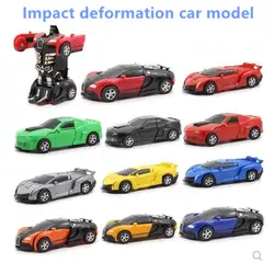 Классический мальчики девочки автомобиль игрушка-трансформер модель пластиковые игрушки для детей Детские игрушки Детские забавы на