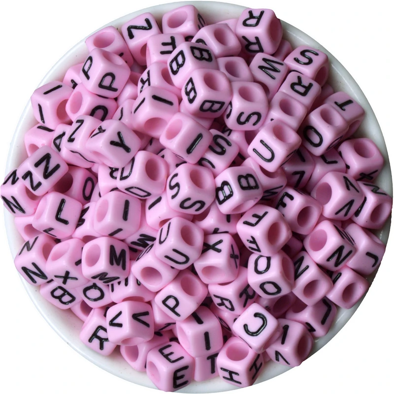 200 шт./партия бусины в виде пустышки 6 х6 мм|alphabet beads|beads namespace beads |