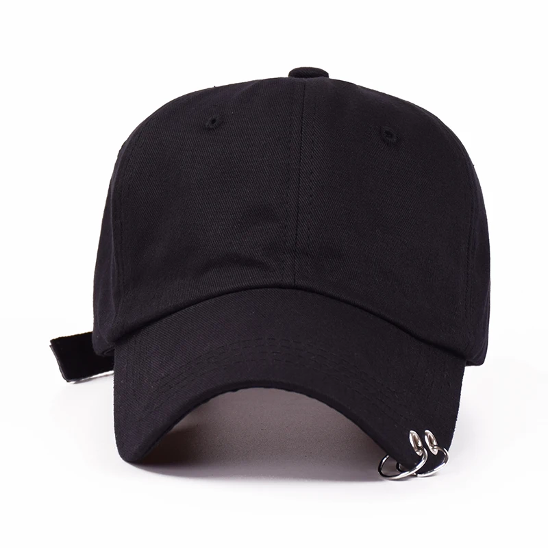 Hot selling 2017 New BTS JIMIN Fashion K POP Iron Ring Hats Adjustable Baseball Cap 100% Handmade Ring