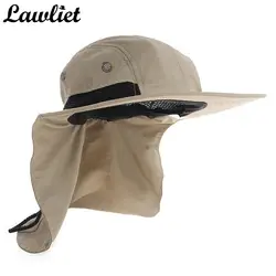 Новый брендовая шляпа Защита от Солнца шляпа для человека тенты рыбалка ведро летняя шляпа подняться Mountain джунгли пеший туризм для женщин