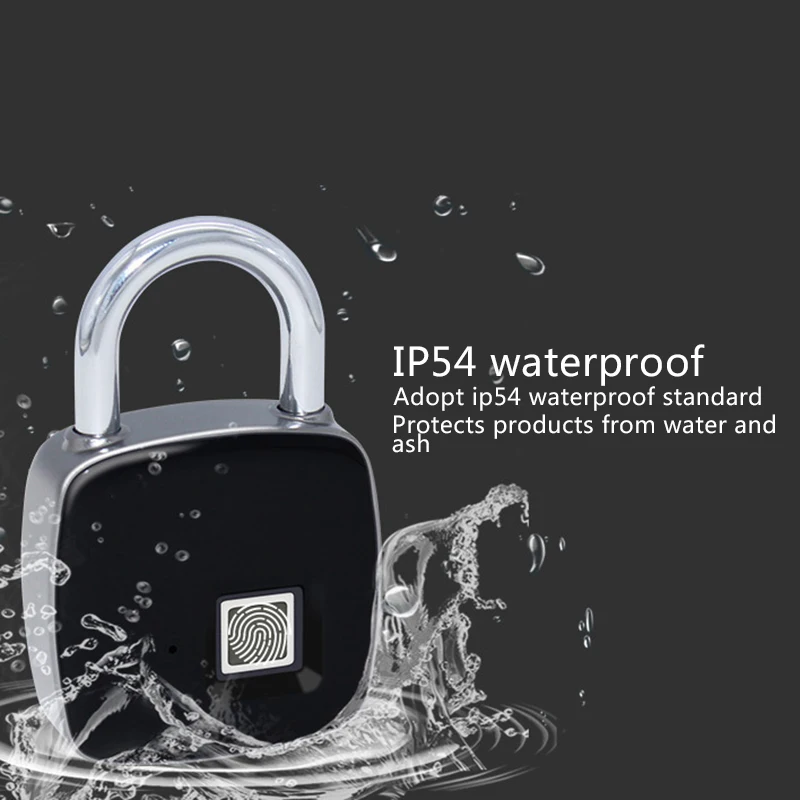 

Hot Smart Fingerprint Padlock Bluetooth Keyless Anti-Theft Fingerprint Lock for Suitcase Locker XJS789