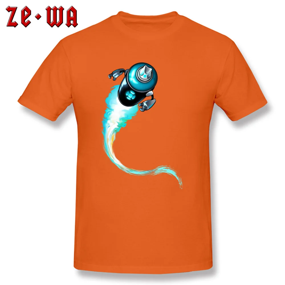  Man T-shirts RoboSpray Printed On Tees 100% Cotton Fabric O-Neck Short Sleeve Hip hop Clothing Shirt Summer/Autumn RoboSpray orange