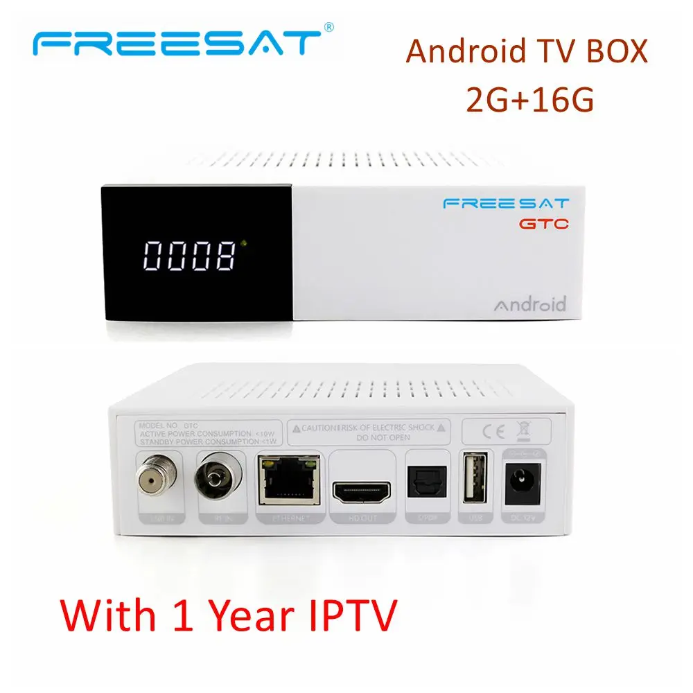 

Hot Sale GTC 2GB 16GB Android 6.0 TV Box USB 2.0 Smart 4K Set Top Box Amlogic S905D Bluetooth 4.0 Satellite TV Receiver IPTV M3U