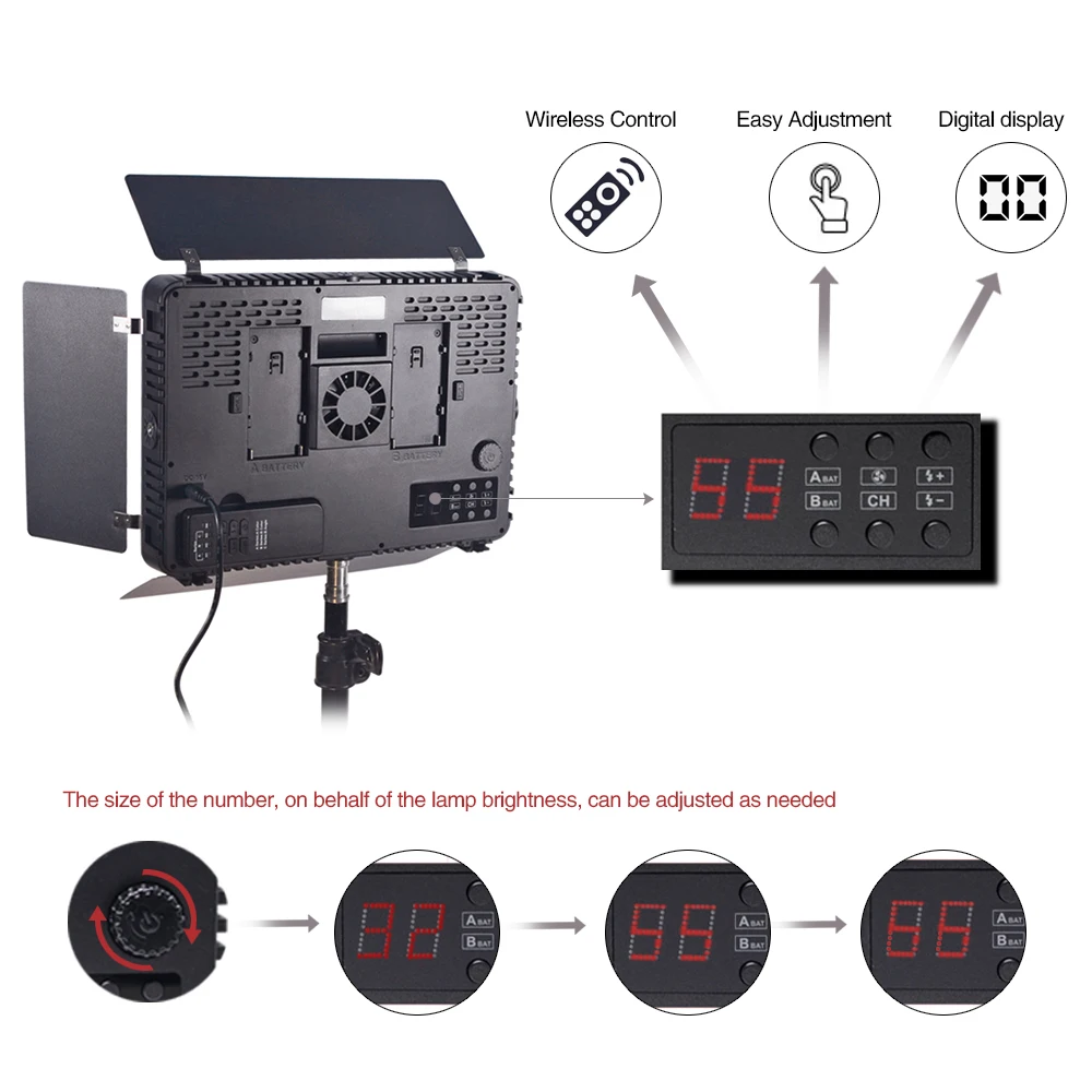 Mcoplus светодиодный-420A CRI95 2300LM 3200 K-5500 K 2,4G беспроводной контроль видео светодиодный светильник для Canon Nikon sony Pentax