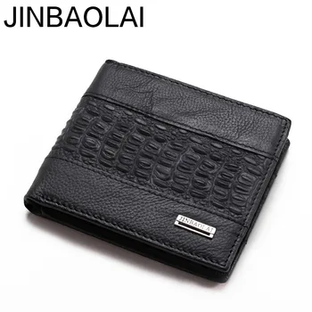 

Men's Genuine leather wallet Cowhide Crocodile print High-end Wallet Soft leather wallet zero Package Card Holder