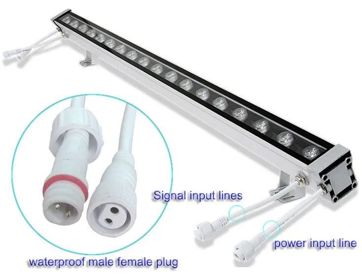 2 штуки в комплекте), 9W12W15W18W24W30W36W48W DMX512 светодиодный настенный светильник с новой уникальной технологией рассеивания лампа RGB warmwhite сад открытый прожектор водонепроницаемая лампа