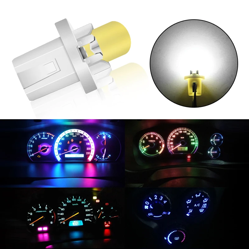 1 шт. B8.5D B8.5 509T 5050 Led 1SMD T5 лампа автомобиля манометр Speedo Dash лампы приборная панель