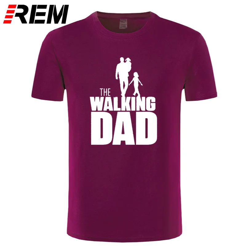REM Casual The WALKING Dad Party T Shirt Novelty Funny Tshirt Mens Clothing Short Sleeve Camisetas T-shirt