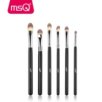 MSQ 6 шт. тени для век кисти для макияжа Набор профессиональный Eye кисть Тени смешивание Make Up Brush мягкий синтетический волос - изображение